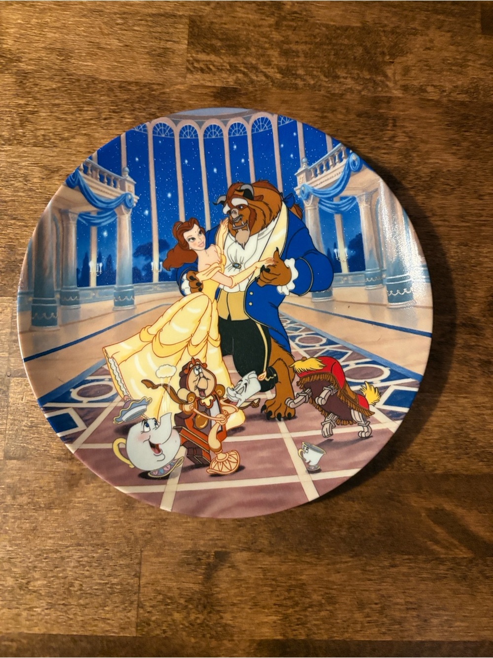 Disney Beauty and the Beast Decorative Plate - Dancing Scene